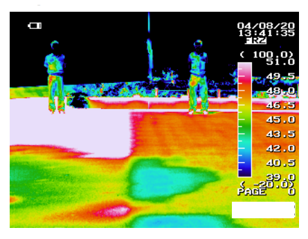 Volunteers in thermographic image 